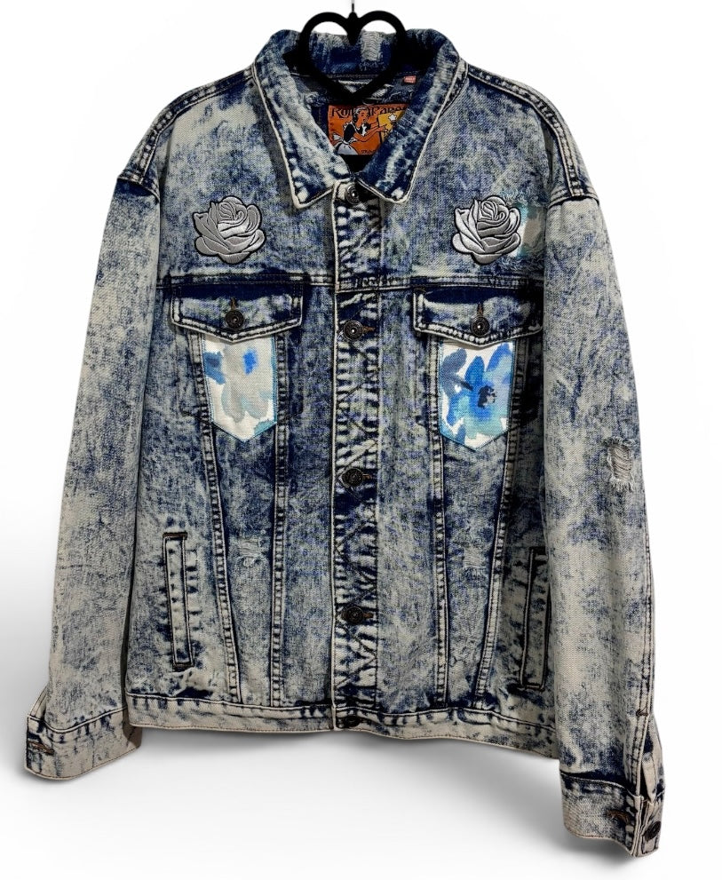 You Can Buy Yourself Flowers Men’s Rolling Paper Denim Jacket