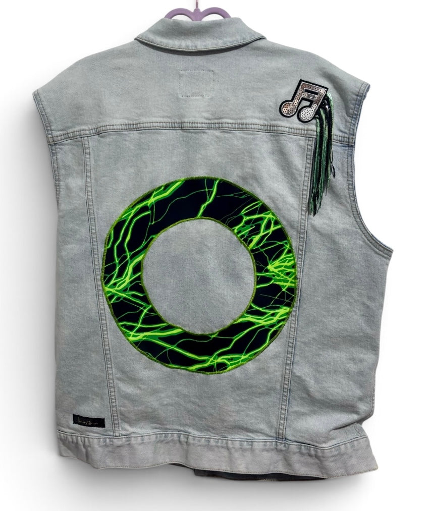 Marvin The Martian Goes Phishin’ Men’s Denim Vest