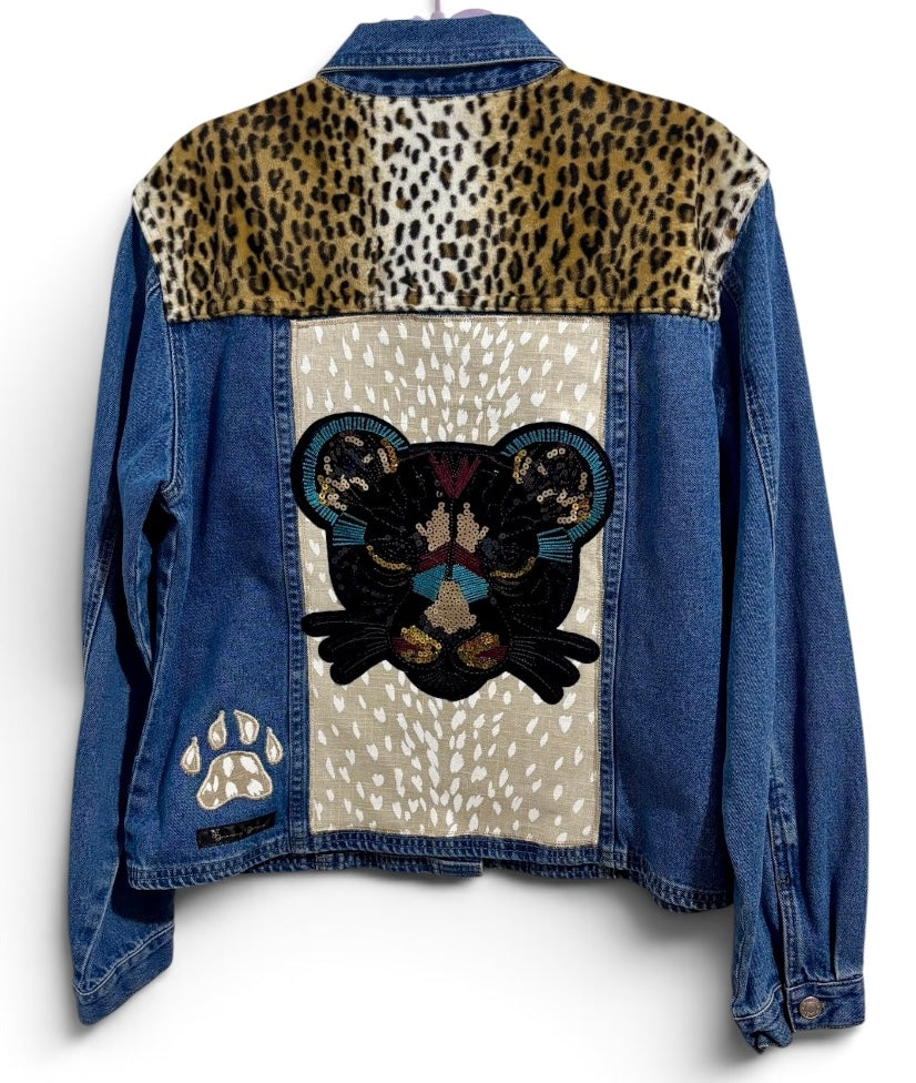 Kitties In The Jungle Baccini Denim Jacket
