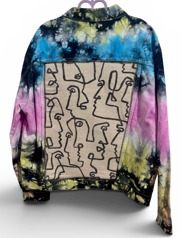 How Many People Are You Men’s Fashion Nova Tye Dye Denim Jacket