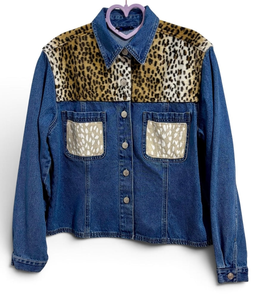 Kitties In The Jungle Baccini Denim Jacket