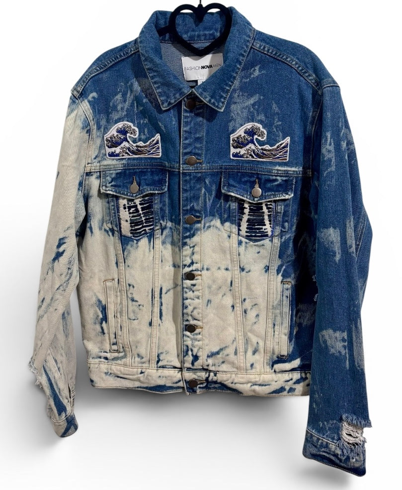 Wish I Was Ocean Size Fashion Nova Men’s Denim Jacket