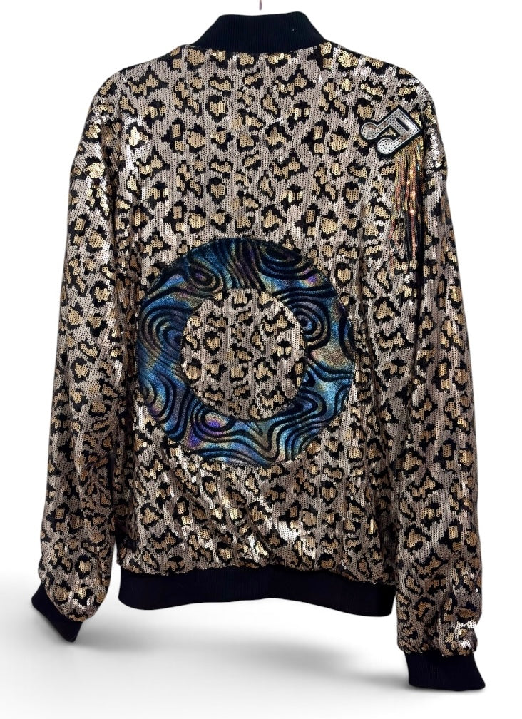 Cheetah On The Prowl Men’s Forever 21 Sequin Bomber