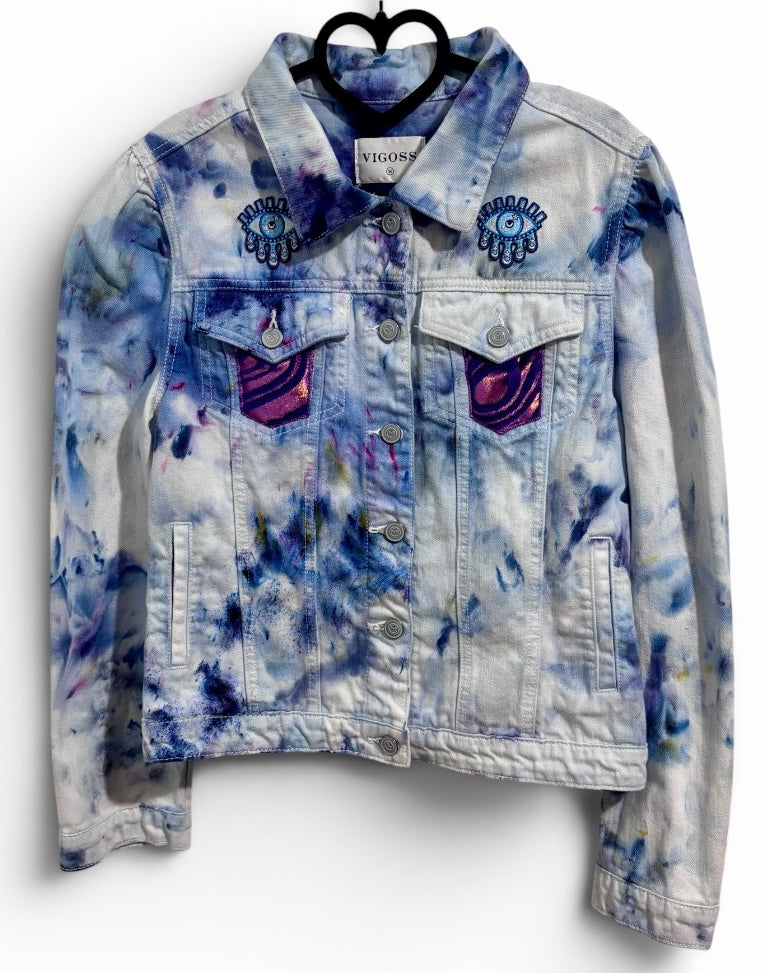 Ripple In Still Water Tye Dye Vigoss Denim Jacket
