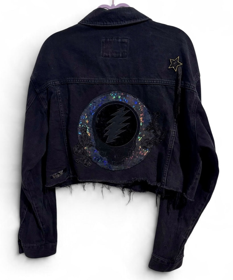 Black Throated Wind Forever 21 Denim Jacket