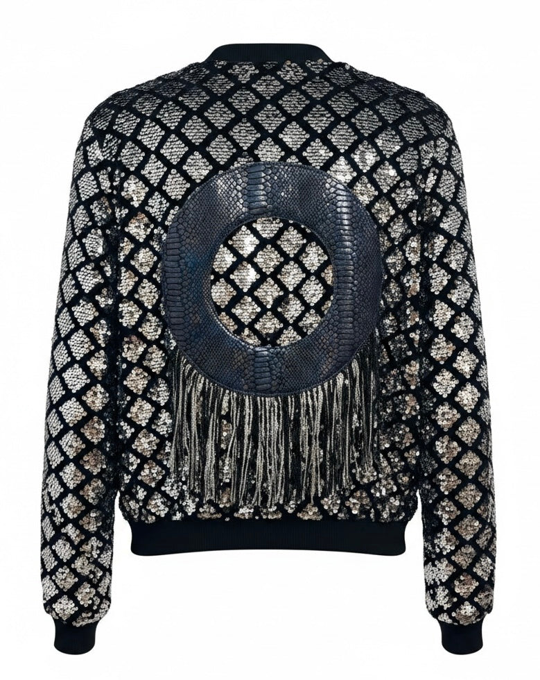 Disco Steeze Sequin Bomber