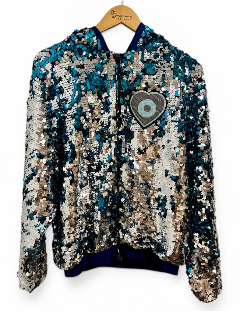 Don’t Deplete My Oxygen Slickitup Sequin Hoodie