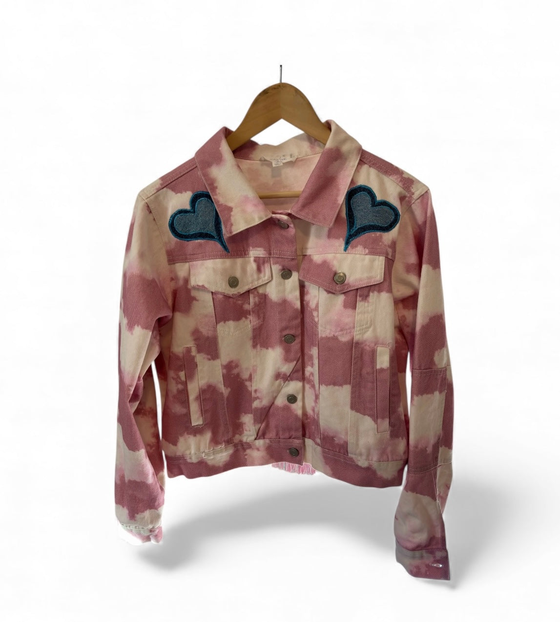 Peach Love Day Dreamin’ Come Waste Your Time With Me Phish Inspired Upcycled Jacket