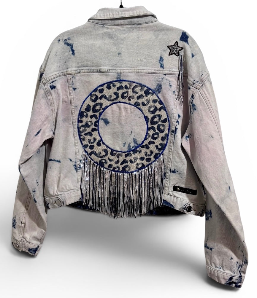 Float With The Flock Venus Bleached Denim Jacket