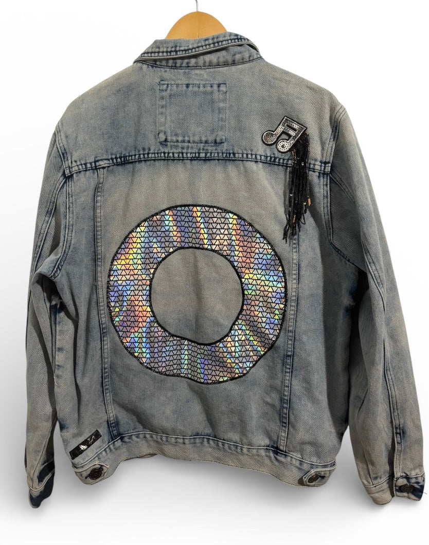 I Always Wanted It This Way Men’s Reason Skull & Flowers Graphic Denim Jacket