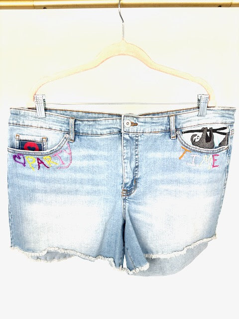 Party Time Phish Inspired Sofia Vergara Denim Shorts