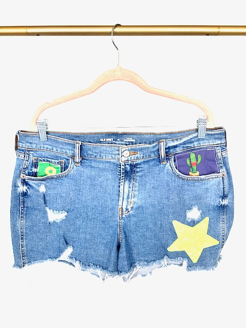 Phish Inspired Old Navy Mid Rise Boyfriend Shorts with Stretch