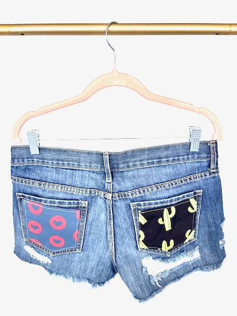Old Navy Phishy Phunky Cheeky Denim Shorty Shorts