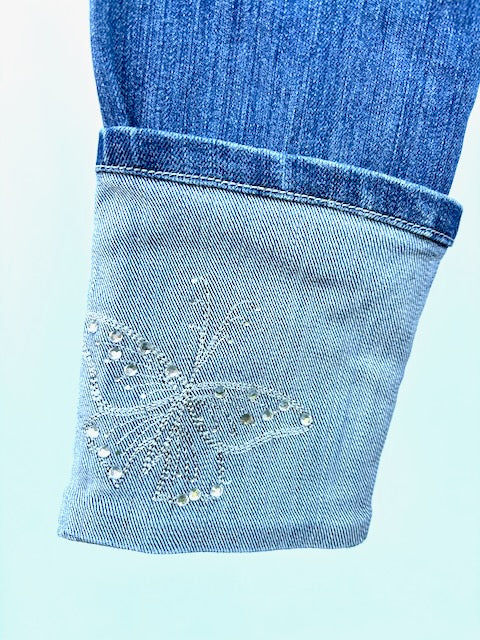 Phish Inspired Watch L.A. Clash Denim Jacket with Butterflies