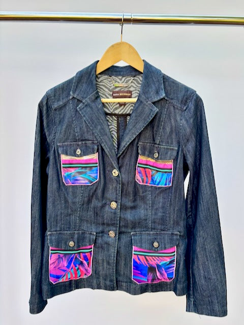 Dana Buchman Blazer with Mexican Bird Patch
