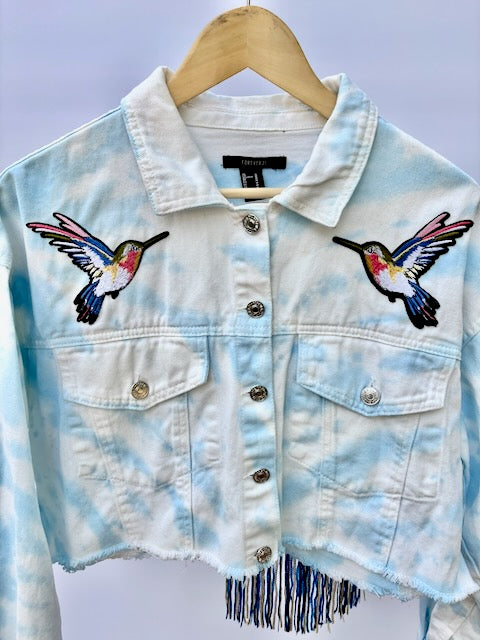 Grateful Dead Standing on the Moon Inspired Forever 21 Denim Jacket