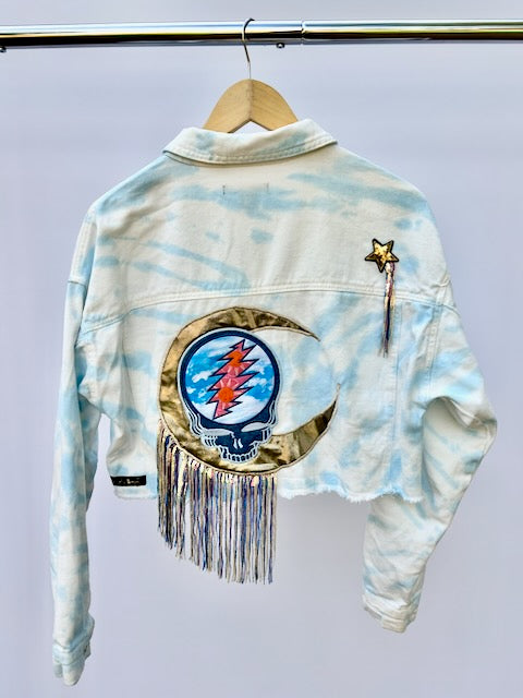 Grateful Dead Standing on the Moon Inspired Forever 21 Denim Jacket