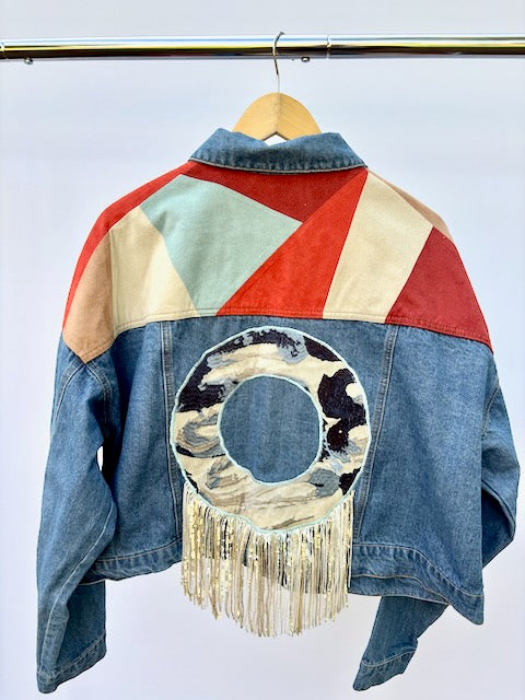 Phish Inspired Forever 21 Denim Jacket with Suede