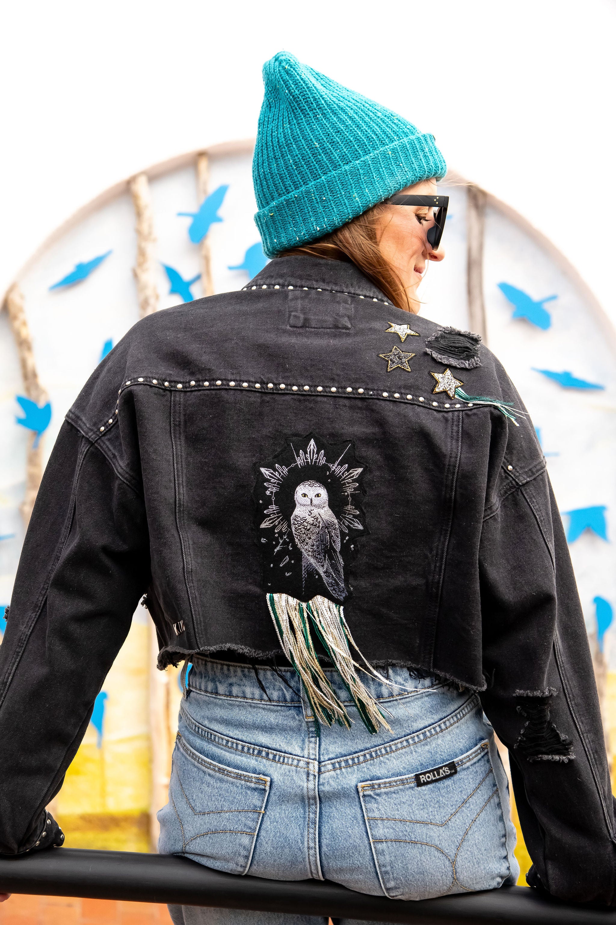 Owl & Moon Inspired Forever 21 Black Denim Jacket