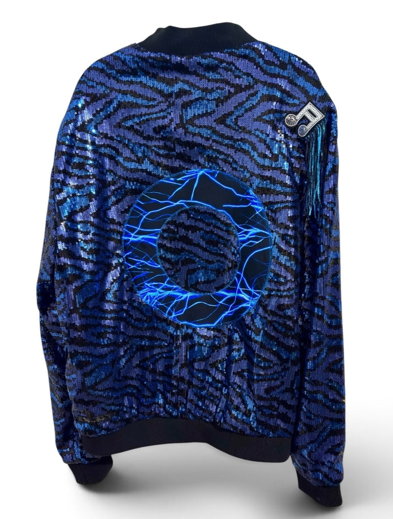Purple Rain On Me Forever 21 Men’s Sequin Bomber