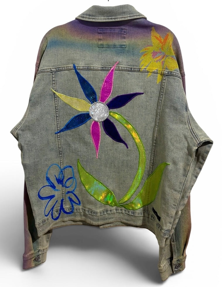 You Can Buy Yourself Flowers Men’s Forever 21 Denim Jacket
