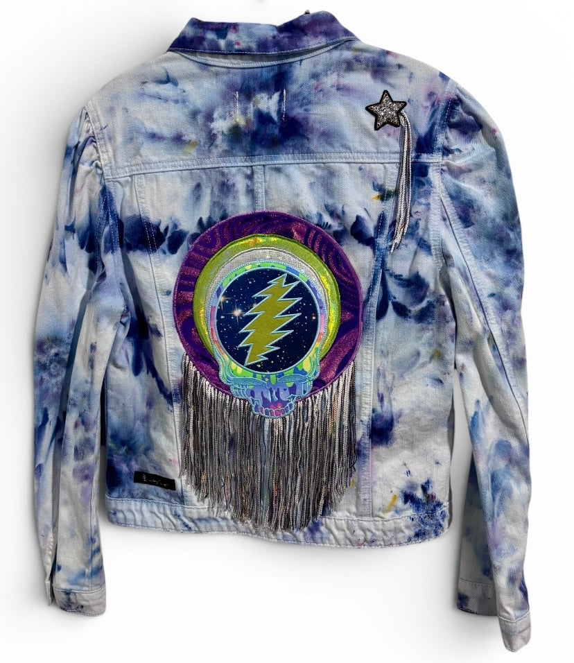 Ripple In Still Water Tye Dye Vigoss Denim Jacket
