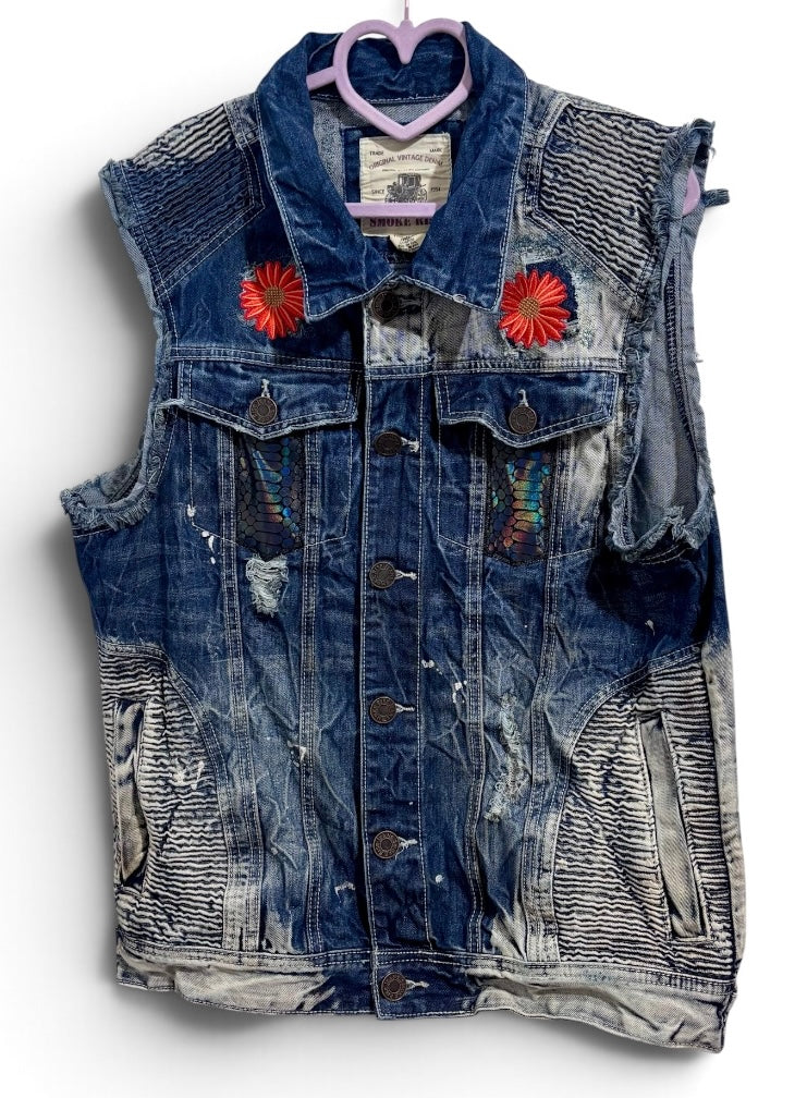 Know It All Smoke Rise Men’s Denim Vest