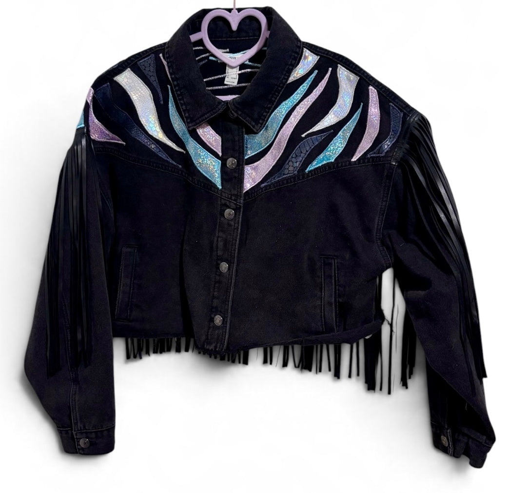 Stripes & Fringe Forever 21 Denim Jacket