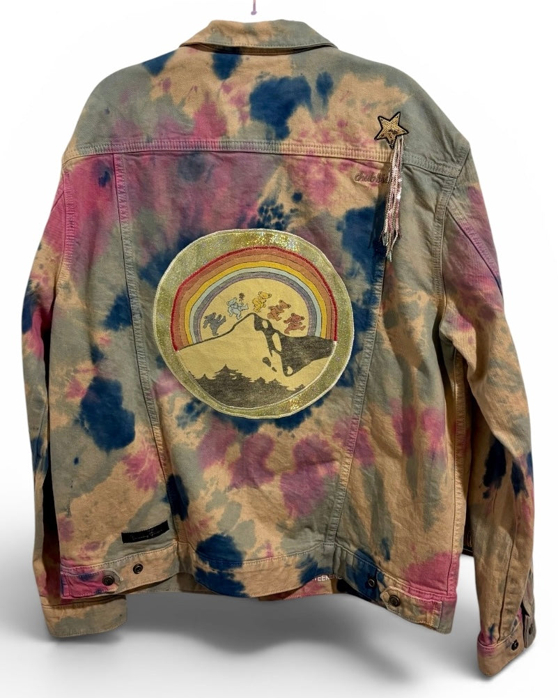 Dancing In The Streets & All Around Men’s Chubbies Tye Dye Denim Jacket