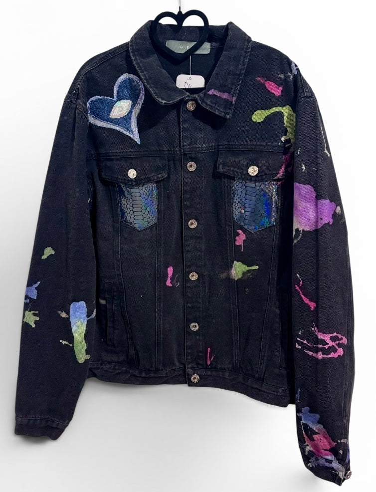 Spectral Colors In The Void GEO Men’s Denim Jacket