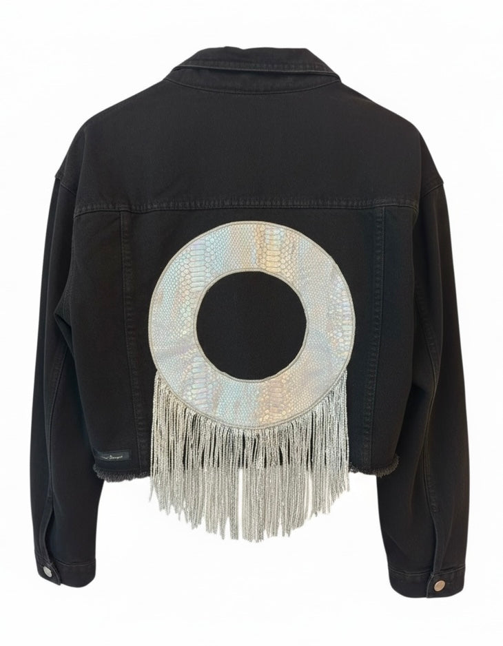 Reinvented Redefined Black Denim Jacket