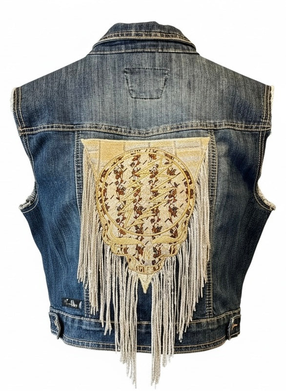 Steal Your Face Hot Kiss Denim Vest💋