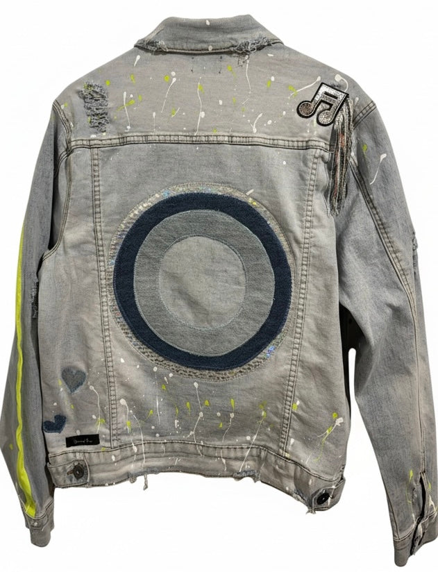 Love Will Carry Us Through Men’s KDNK Denim Jacket with Stretch