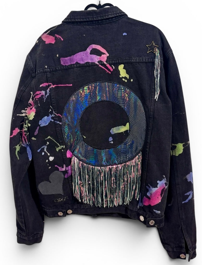 Spectral Colors In The Void GEO Men’s Denim Jacket