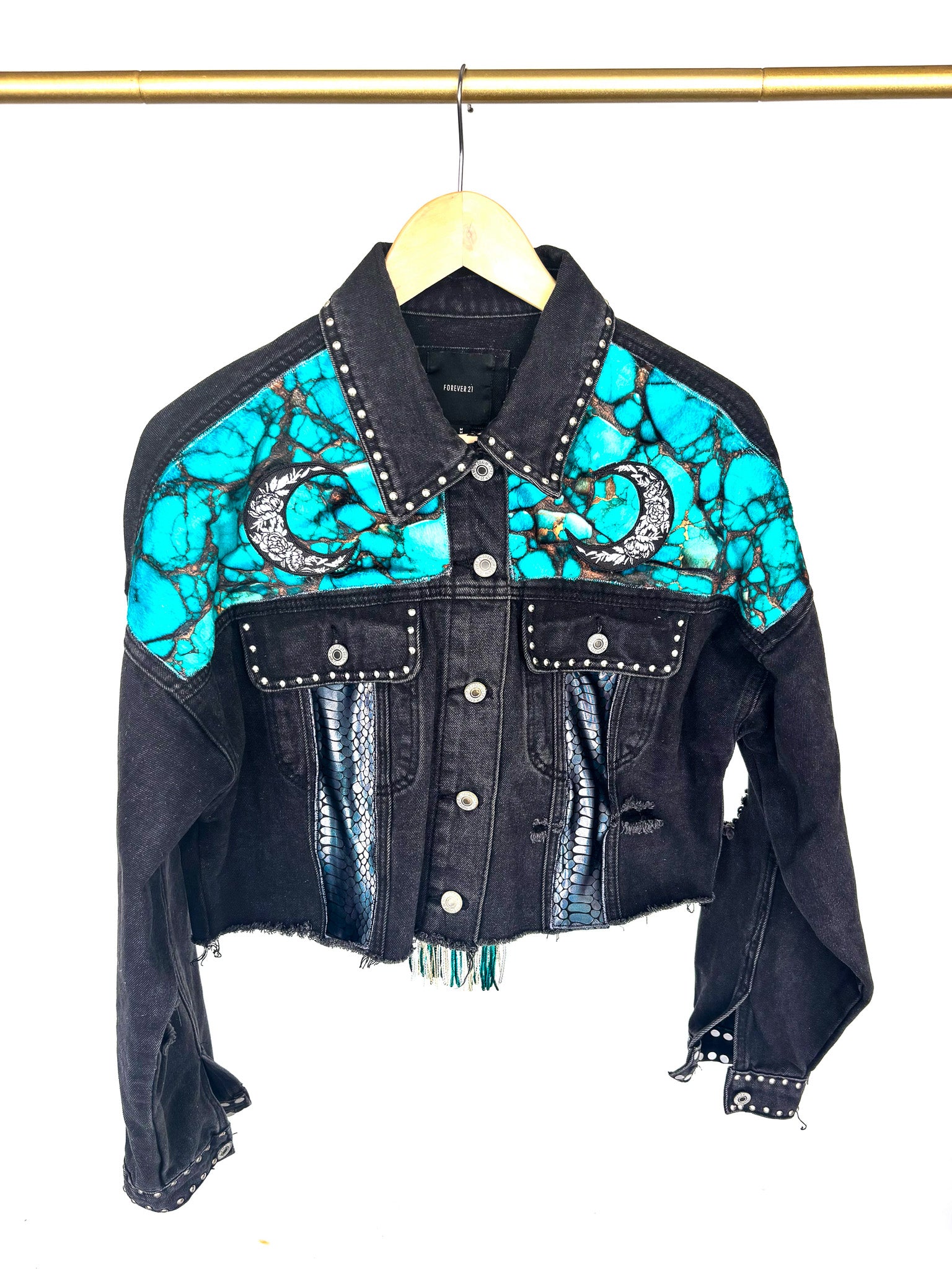 Owl & Moon Inspired Forever 21 Black Denim Jacket