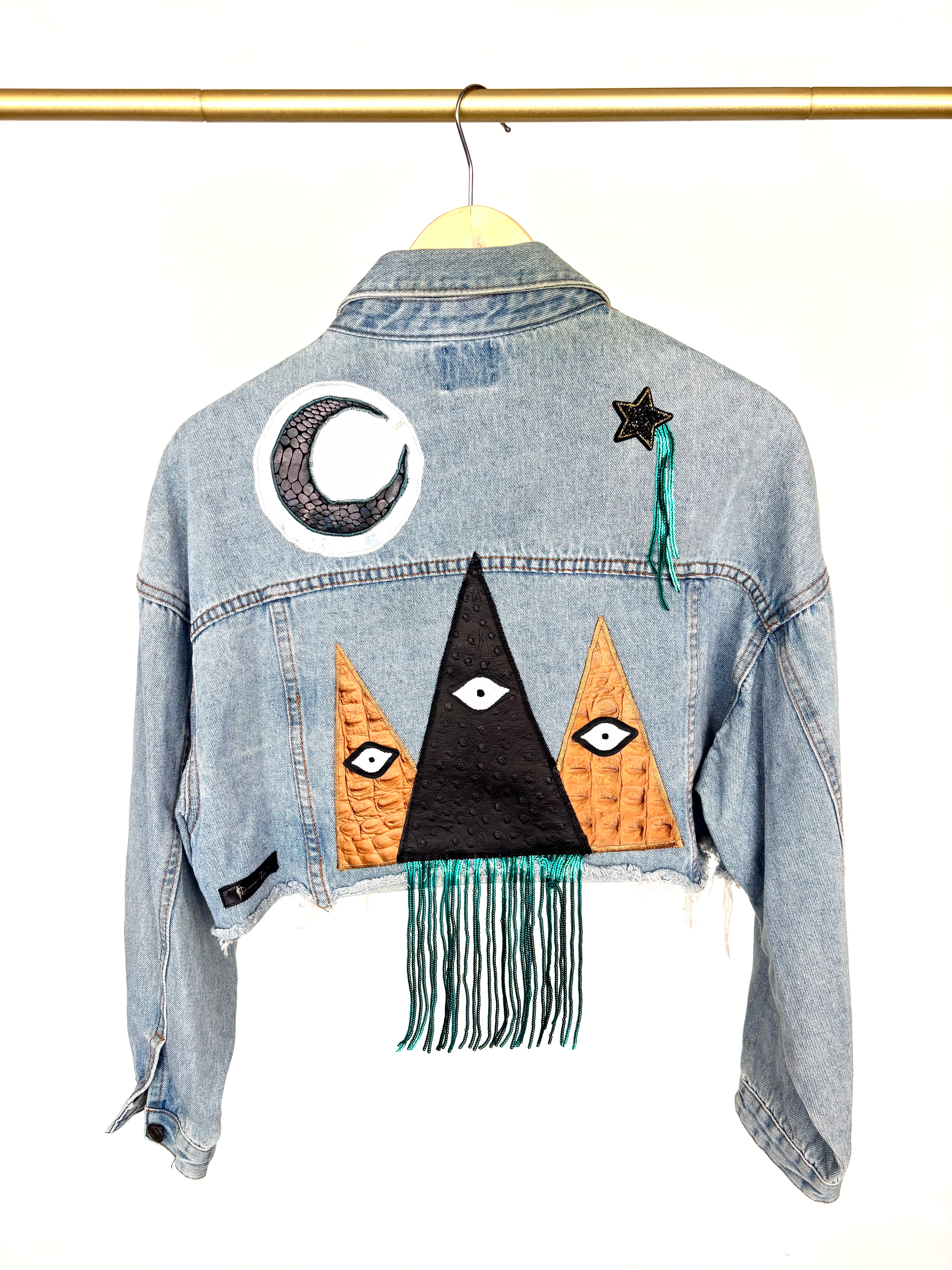 The Hills Have Eyes Polly Brand Cropped Denim Jacket
