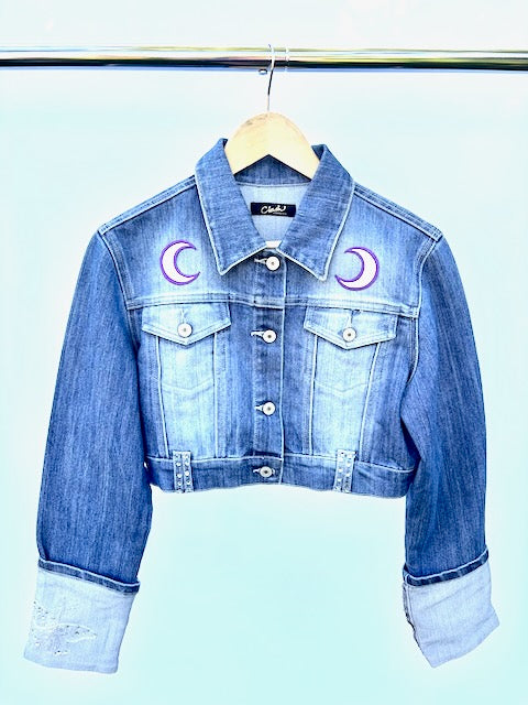 Phish Inspired Watch L.A. Clash Denim Jacket with Butterflies