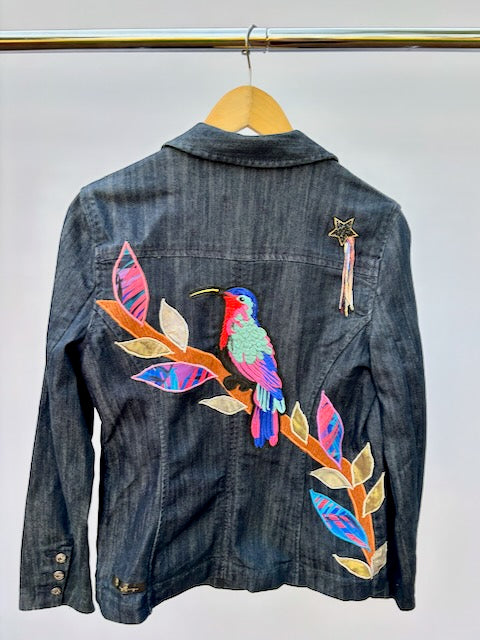 Dana Buchman Blazer with Mexican Bird Patch