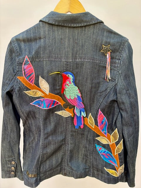 Dana Buchman Blazer with Mexican Bird Patch