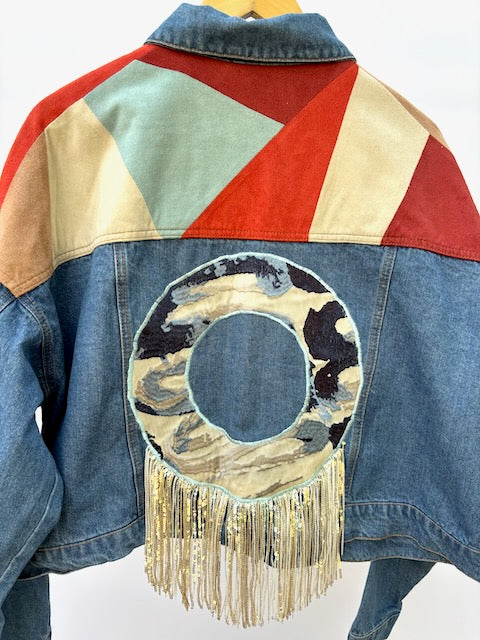 Phish Inspired Forever 21 Denim Jacket with Suede