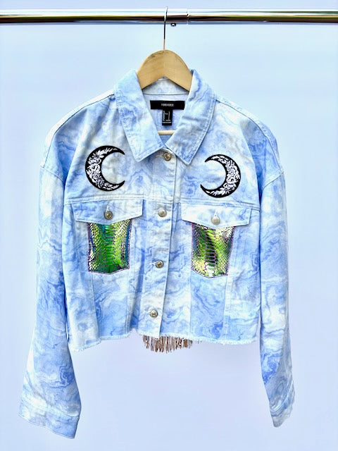 Phish Inspired Purple Swirl Forever 21 Denim Jacket